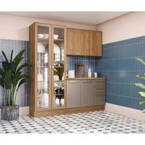 Cozinha Compacta Botanic 7 PT 4 GV Nogueira e Fendi Cozinha Compacta Botanic 7 PT 4 GV Nogueira e Fendi