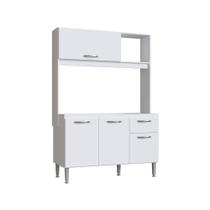 Cozinha Compacta Branca Armário 04 Portas 01 Gaveta Megasul Cozinha Compacta Branca Armário 04 Portas 01 Gaveta Megasul