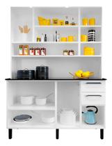 Cozinha Compacta Branco em Aço 8 Portas 2 Gavetas Florença Cozinha Compacta Branco em Aço 8 Portas 2 Gavetas Florença