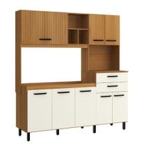 Cozinha Compacta Casamia Taina 597 8 Portas 2 Gavetas 200x185,2x50cm