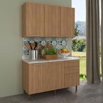 Cozinha Compacta com Armário e Balcão com Tampo 120cm Multimóveis CR20447