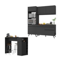 Cozinha Compacta com Bancada Americana/Mesa Veneza Multimóveis MP2211