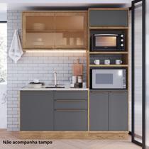 Cozinha Compacta com Vidro Reflecta 3 Peças 6 Portas Viena