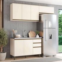 Cozinha Compacta Connect 7 Portas 2 Gavetas 100% Mdf Off White - Henn