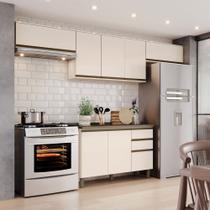 Cozinha Compacta Connect 8 Portas 2 Gavetas 100% Mdf Off White - Henn Cozinha Compacta Connect 8 Portas 2 Gavetas 100% Mdf Off White - Henn