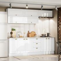 Cozinha Compacta de 08 Peças com Aéreo Basculante Nova York Henn Cozinha Compacta de 08 Peças com Aéreo Basculante Nova York Henn