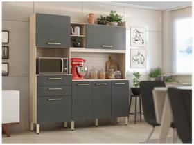 Cozinha Compacta Demóbile Select com Balcão - Nicho para Micro-ondas 6 Portas 2 Gavetas