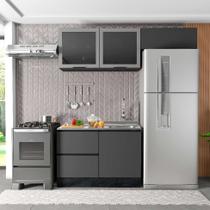 Cozinha Compacta Edna 4 PT 3 GV Grafite