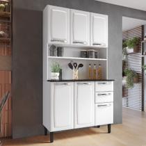 Cozinha Compacta em Aço 105cm 6 Portas 2 Gavetas Pratika Itatiaia Branco Cozinha Compacta em Aço 105cm 6 Portas 2 Gavetas Pratika Itatiaia Branco