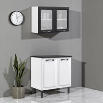 Cozinha Compacta em Aço 2 Peças 4 Portas New Premium Itatiaia Cozinha Compacta em Aço 2 Peças 4 Portas New Premium Itatiaia