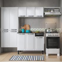 Cozinha Compacta em Aço 4 Peças 10 Portas 1 Gaveta 1 Nicho Rose Itatiaia