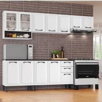Cozinha Compacta em Aço 4 Peças 12 Portas 2 Gavetas Paneleiro Para Forno em Aço New Premium