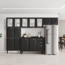 Cozinha Compacta em Aço 4 Peças 14 Portas 2 Gavetas Paneleiro Duplo em Aço New Premium - Itatiaia