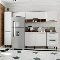 Cozinha Compacta Evolution 7 PT 4 GV Branco e Tannat Cozinha Compacta Evolution 7 PT 4 GV Branco e Tannat