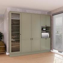 Cozinha Compacta Évora 9 PT Verde Hill Cozinha Compacta Évora 9 PT Verde Hill