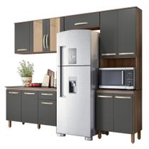 Cozinha Compacta Fit 11 Portas com Balcão 120cm - Nicioli