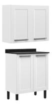 Cozinha Compacta Florença 2 Peças 4 Portas Branco
