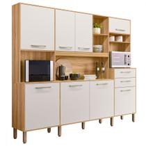 Cozinha Compacta Hortelã 8 Portas 2 Gavetas Cristal Nicioli