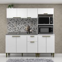 Cozinha Compacta Iara 9 Portas 1 Gaveta Branco - Jcarvalho