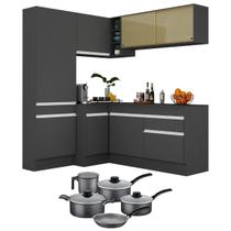 Cozinha Compacta Jogo de Panela Brinde FL2089P Multimóveis Cozinha Compacta Jogo de Panela Brinde FL2089P Multimóveis