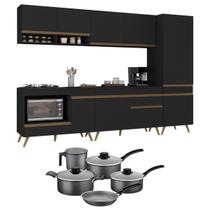 Cozinha Compacta Jogo de Panela Brinde FL2266P Multimóveis