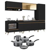 Cozinha Compacta Jogo de Panela Brinde FL2271P Multimóveis Cozinha Compacta Jogo de Panela Brinde FL2271P Multimóveis
