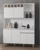 Cozinha Compacta Kit Alice 130 mt Branco Ajl