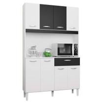 Cozinha Compacta Kit Cassia 8 Portas 1 Gaveta Poquema