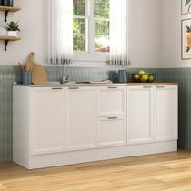 Cozinha Compacta Modulada 2 Peças 2 Balcões Soho CabeCasa MadeiraOriginals Branco Cozinha Compacta Modulada 2 Peças 2 Balcões Soho CabeCasa MadeiraOriginals Branco