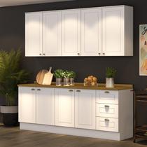 Cozinha Compacta Modulada 4 Peças 9 Portas 3 Gavetas Emily Espresso Móveis Cozinha Compacta Modulada 4 Peças 9 Portas 3 Gavetas Emily Espresso Móveis