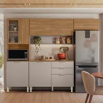 Cozinha Compacta Modulada com Balcão 3 Gavetas Alba