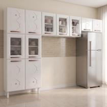 Cozinha Compacta Modulada de Aço 3 Peças 280cm Mirage New Branco Cozinha Compacta Modulada de Aço 3 Peças 280cm Mirage New Branco