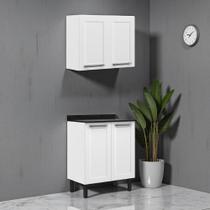 Cozinha Compacta Modulada em Aço 2 Peças 4 Portas Florença Itatiaia Cozinha Compacta Modulada em Aço 2 Peças 4 Portas Florença Itatiaia