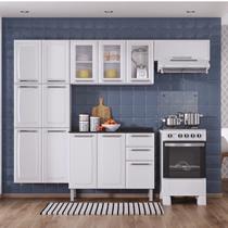 Cozinha Compacta Modulada em Aço 4 Peças 13 Portas 2 Gavetas Paneleiro Duplo em Aço Luce Itatiaia Branco Cozinha Compacta Modulada em Aço 4 Peças 13 Portas 2 Gavetas Paneleiro Duplo em Aço Luce Itatiaia Branco