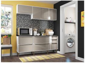 Cozinha Compacta Multimóveis New Paris 2836.892 - com Balcão 8 Portas 3 Gavetas