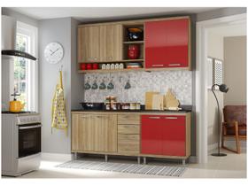 Cozinha Compacta Multimóveis Sicília - 5819132694610 com Balcão 8 Portas 3 Gavetas