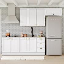Cozinha Compacta Nova York 5 Peças Clássica Henn 100% MDF Branco