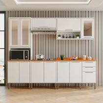 Cozinha Compacta para Cooktop 5 Peças 12 Portas 2 Gavetas Paris Sallêto Móveis