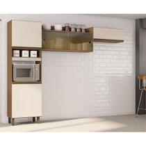 Cozinha Compacta Porto 5 PT Carvalho e Off White