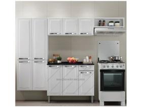 Cozinha Compacta Rose em aço 7 Portas Branco - Itatiaia