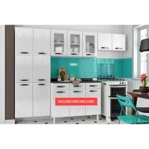 Cozinha Compacta Rubi 3 Peças (2 Armários + 1 Paneleiro) CPT111 Branco - Telasul