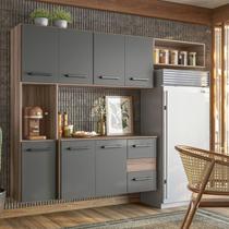 Cozinha Compacta Suspensa 7 Portas 2 Gavetas Juliete