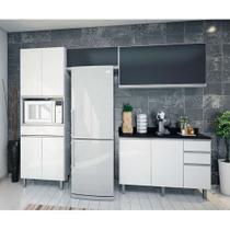 Cozinha Compacta Top Class 8 PT 3 GV Branca e Grafite