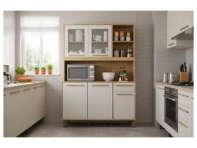 Cozinha Compacta Valdemóveis Rubi 5 Portas 1 Gaveta