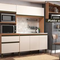 Cozinha Compacta Vitória 6 Portas 1 Gaveta 2 Nichos para Forno