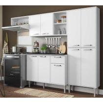 Cozinha Compacta Xangai 9 Portas Branco Premium Multimóveis Cozinha Compacta Xangai 9 Portas Branco Premium Multimóveis