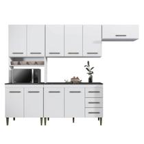 Cozinha Completa 10 Portas 3 Gavetas Atenas Kaiki Moveis Branco Cozinha Completa 10 Portas 3 Gavetas Atenas Kaiki Moveis Branco