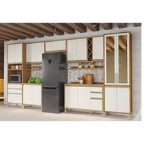 Cozinha Completa 100% Mdf 420cm 7 Peças 17 Portas com Tampo Barbados Espresso Móveis Cozinha Completa 100% Mdf 420cm 7 Peças 17 Portas com Tampo Barbados Espresso Móveis
