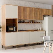 Cozinha Completa 100% Mdf 6 Peças com 14 Portas e Prateleiras 350cm Noruega Espresso Móveis Cozinha Completa 100% Mdf 6 Peças com 14 Portas e Prateleiras 350cm Noruega Espresso Móveis