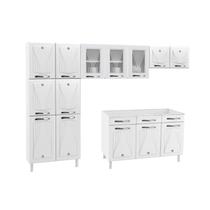 Cozinha Completa 14 Portas 2 Gavetas 3 Vidros Star New